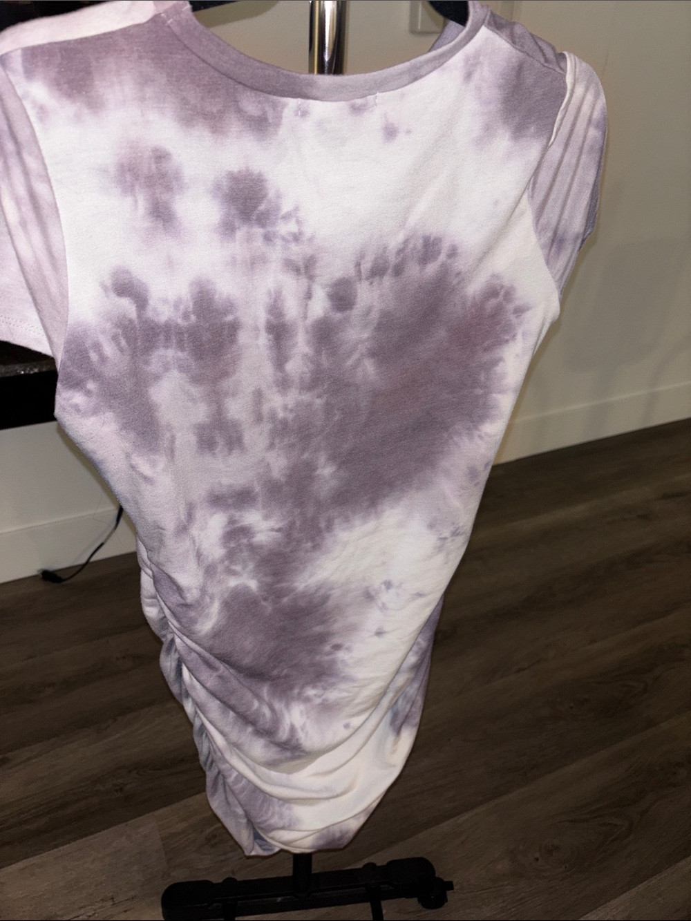 Lavender Tie-Dye Bodycon Mini Dress - Slim Fit - Picture 4 of 5
